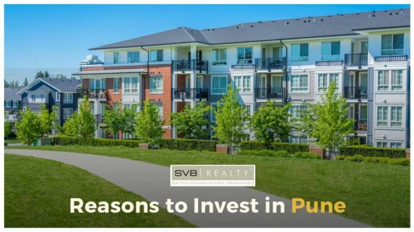 Top 5 Reason to Invest in Real Estate Pune