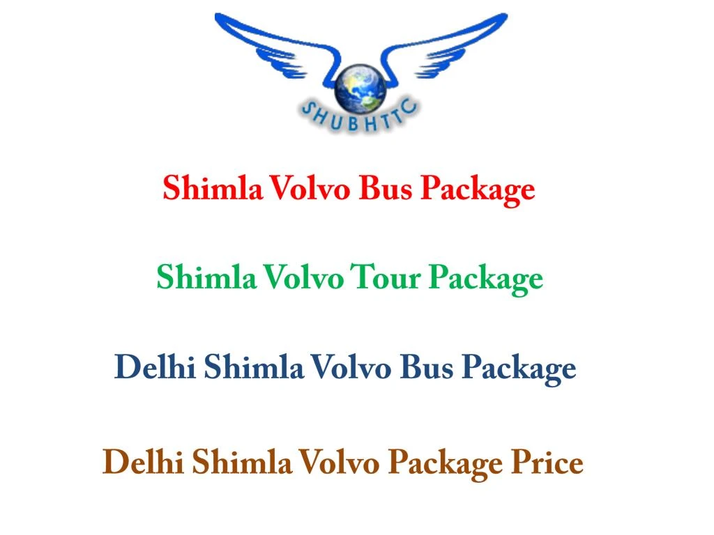 shimla volvo bus package