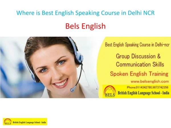 Where is Best English Speaking Course in Delhi NCR