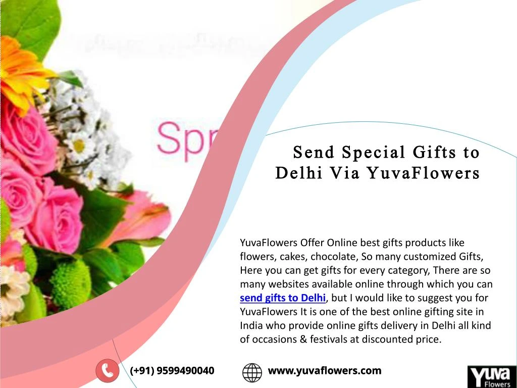 send special gifts to delhi via yuvaflowers