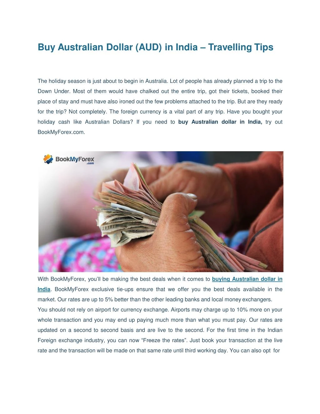 buy australian dollar aud in india travelling tips