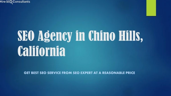 SEO Service In Chino Hills, California