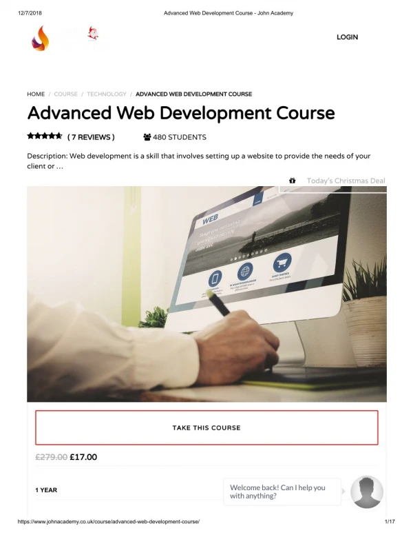 Advanced Web Development Course - John Academy