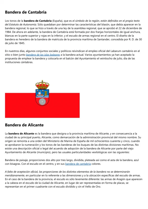 Significado de las Banderas de Comunidad y Provincias de España