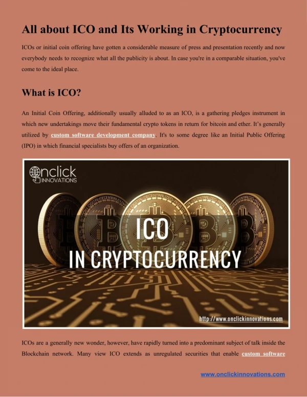 All about ICO and Its Working in Cryptocurrency