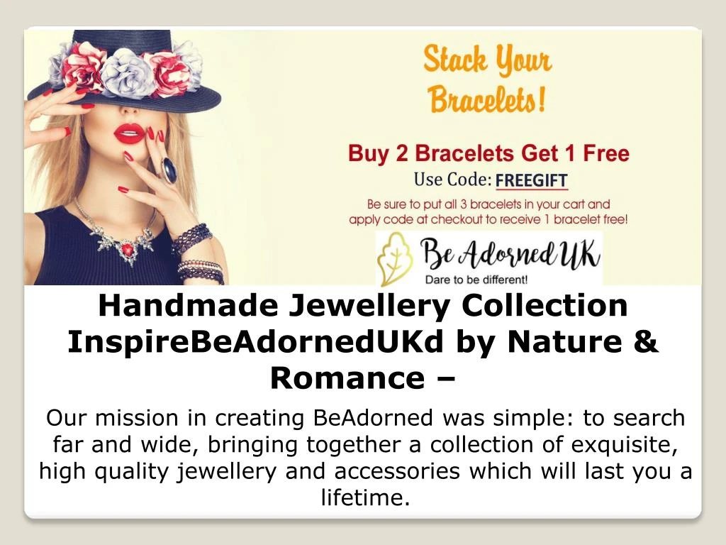 handmade jewellery collection inspire beadorneduk