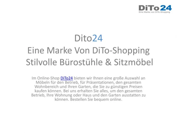 Eine Marke Von DiTo-Shopping Stilvolle Bürostühle & Sitzmöbel
