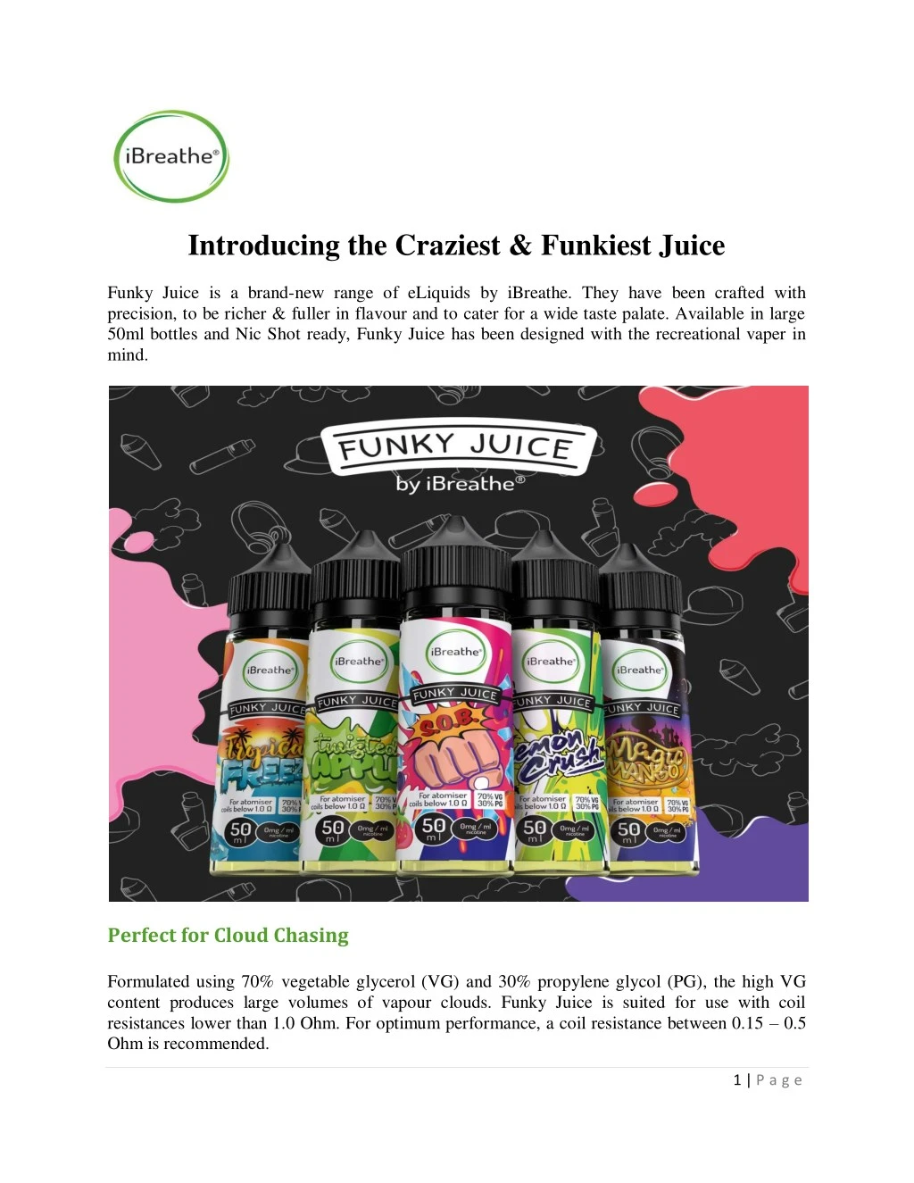 introducing the craziest funkiest juice