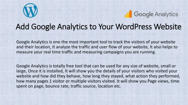 How to Add Google Analytics to Your WordPress Websites