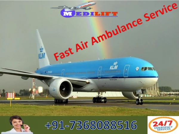 Cheap and Best Air Ambulance Service in Chandigarh with Medical Facility