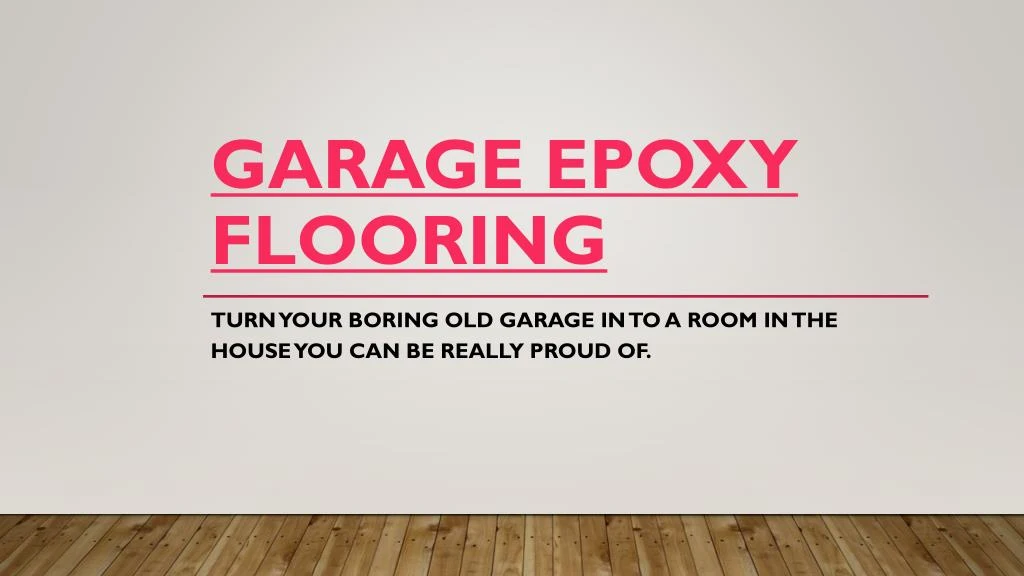 garage epoxy flooring