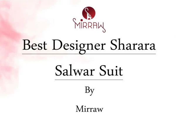 Sharara Salwar Suit | Mirraw