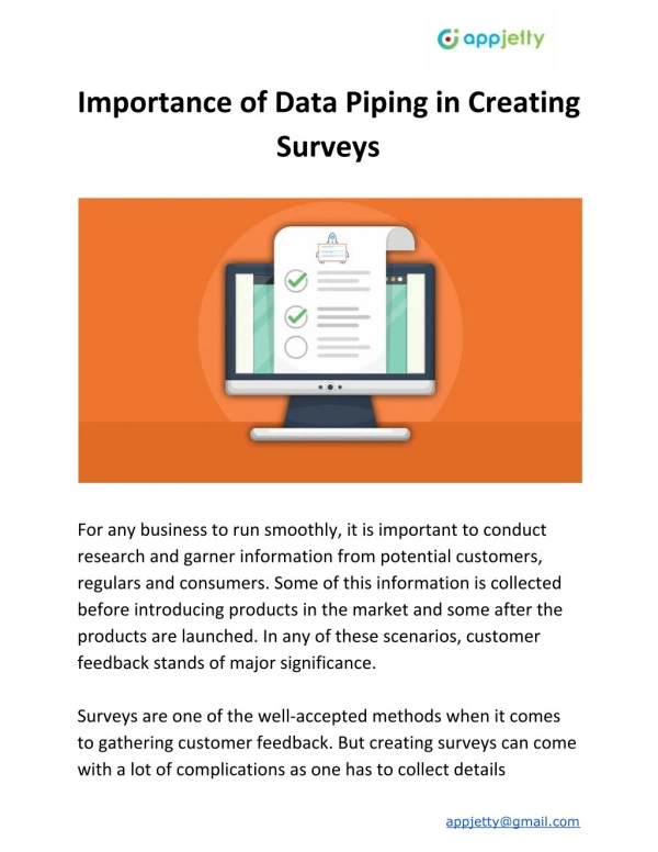 Importance of Data Piping in Creating Surveys