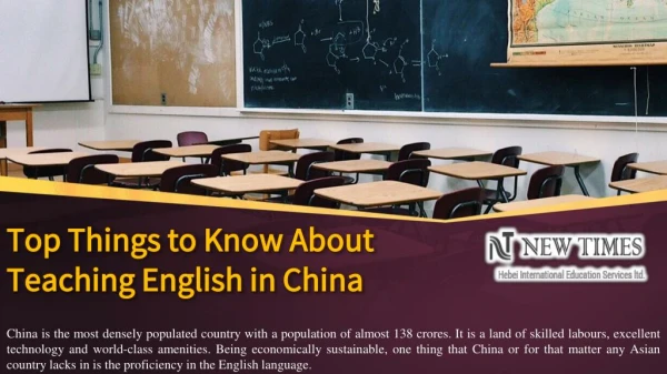 Top Things to Know About Teaching English in China