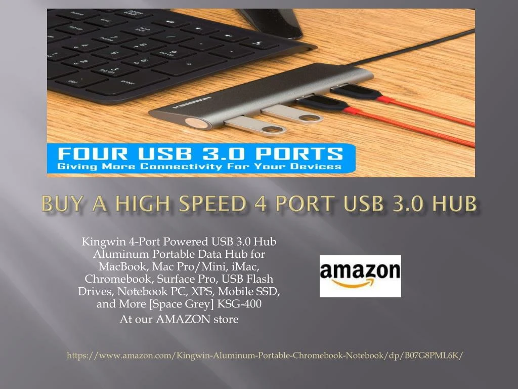 buy a high speed 4 port usb 3 0 hub