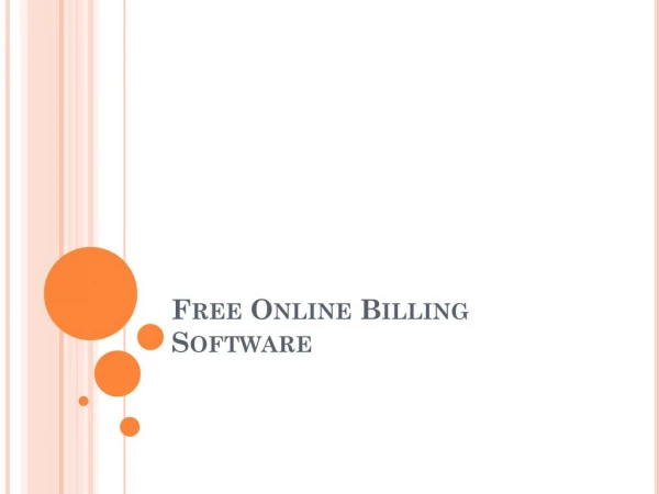 Free Online Billing Software
