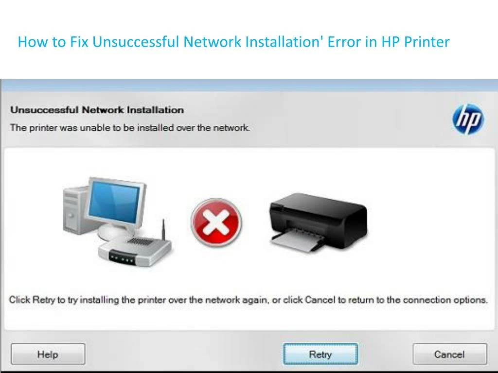 how to fix unsuccessful network installation