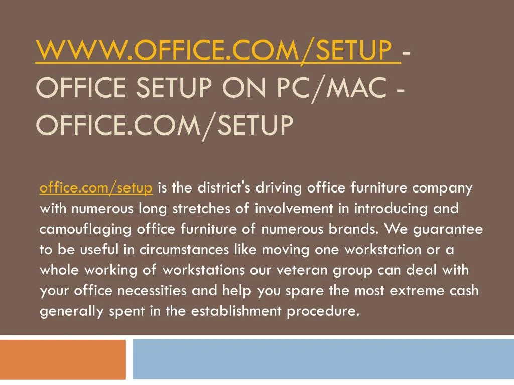 www office com setup office setup on pc mac office com setup