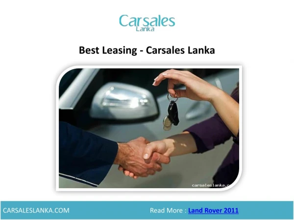 Best Leasing - Carsales Lanka