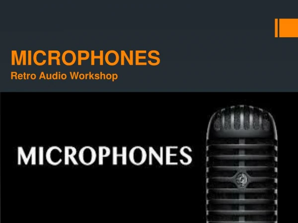 Retro Microphone : -Retro Audio Workshop