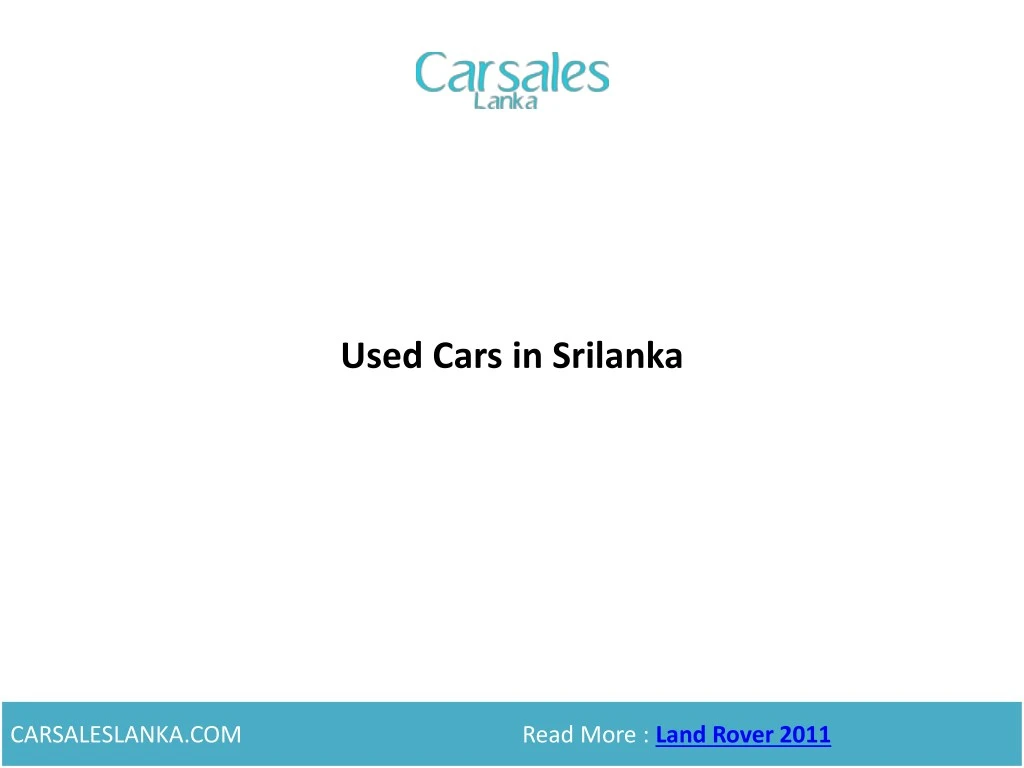 used cars in srilanka