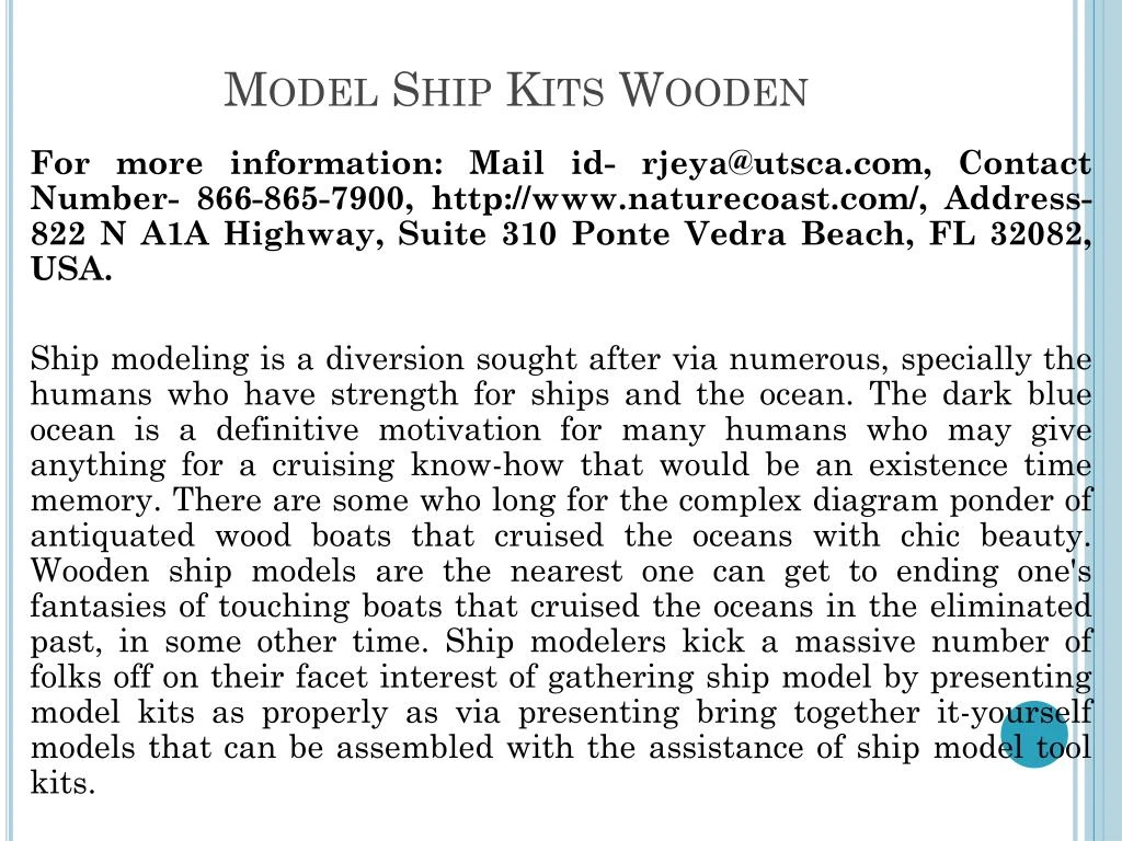 model ship kits wooden