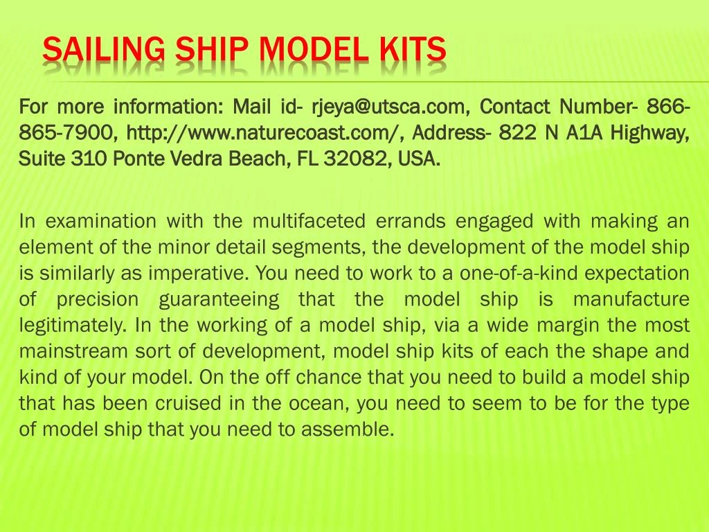 sailing ship model kits