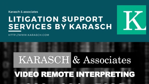 Litigation Support Services by Karasch