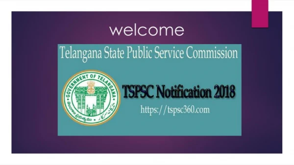 TSPSC Notification 2018: Telangana State Upcoming Govt Job Notification