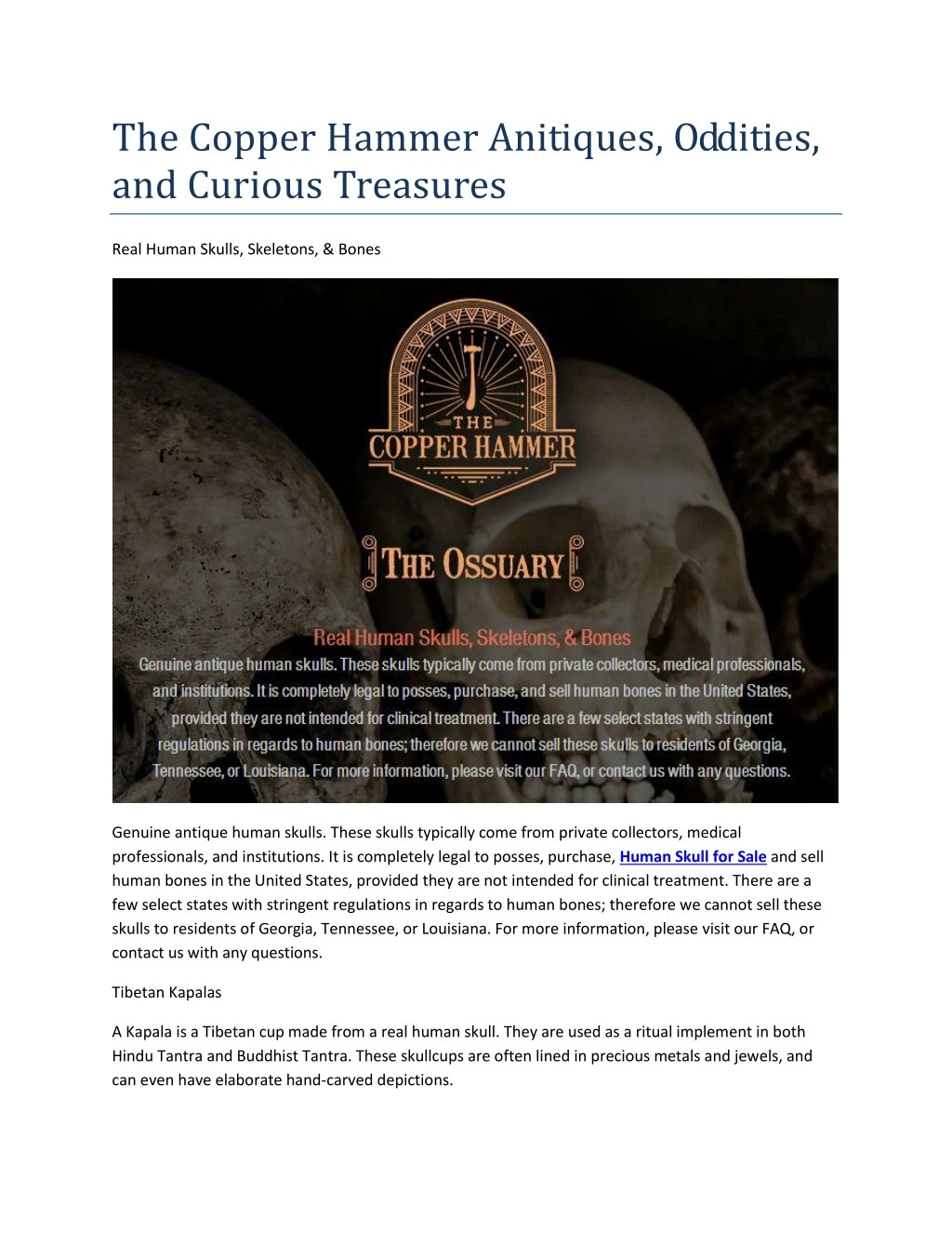 the copper hammer anitiques oddities and curious