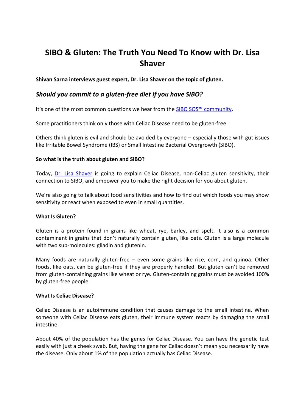 sibo gluten the truth you need to know with