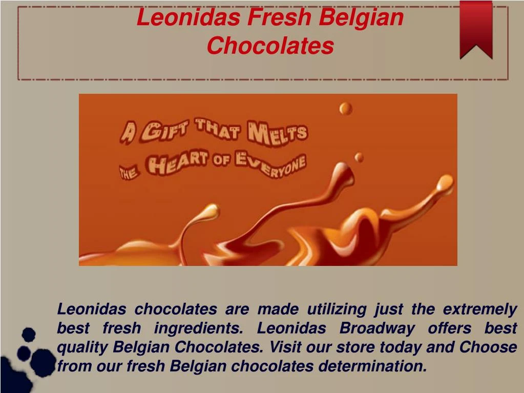 leonidas fresh belgian chocolates