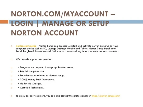 norton com myaccount login manage or setup norton account