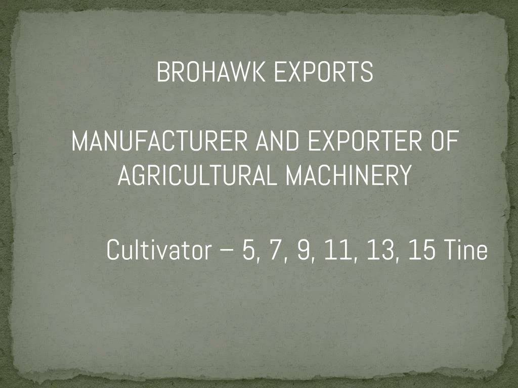 brohawk exports manufacturer and exporter