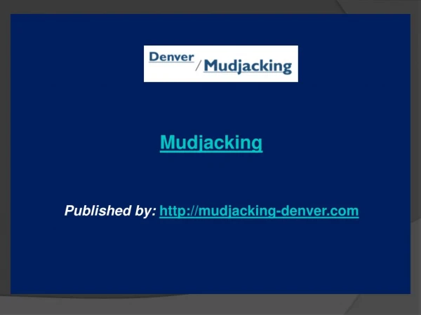 Mudjacking Company Colorado