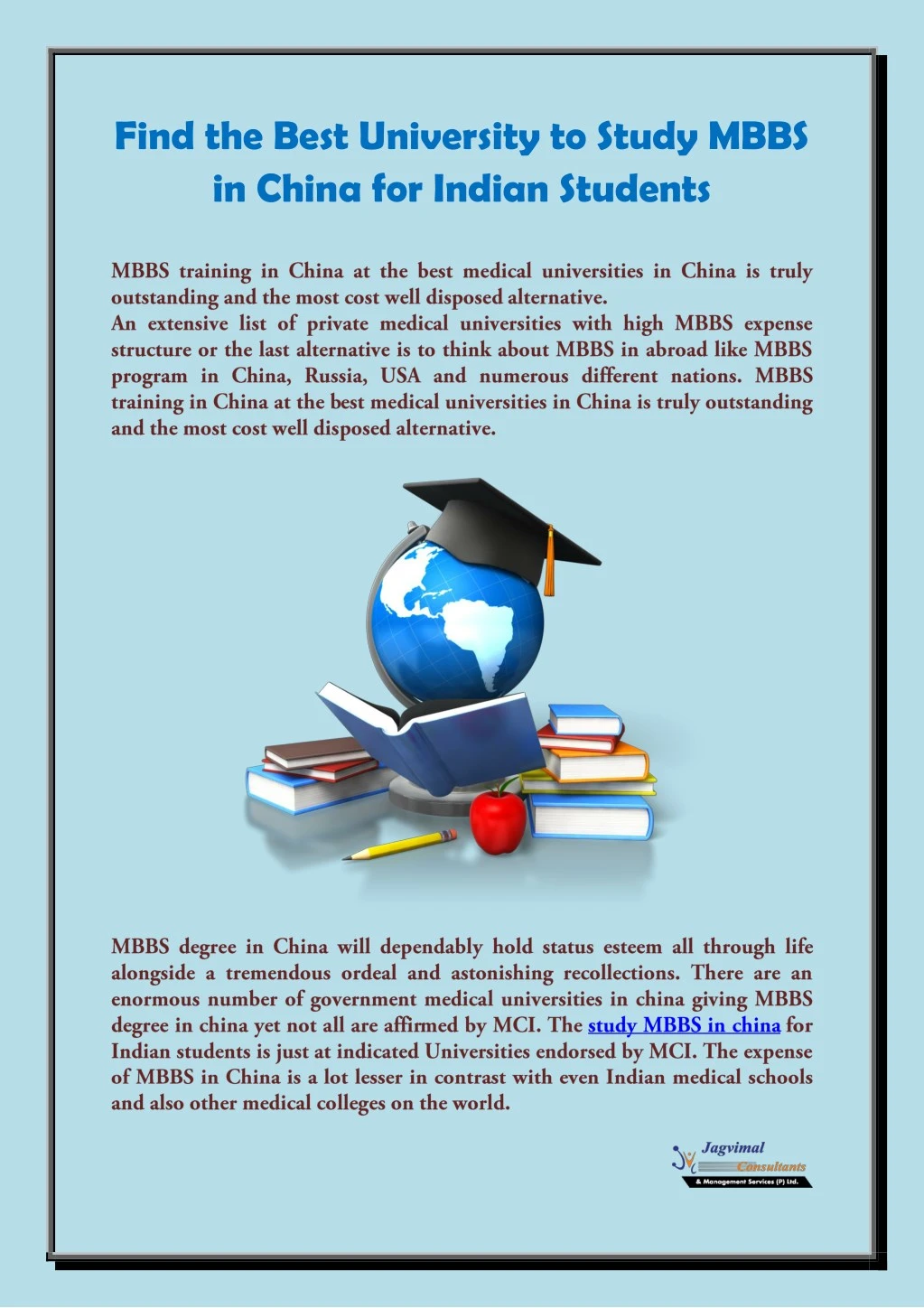 find the best university to study mbbs in china