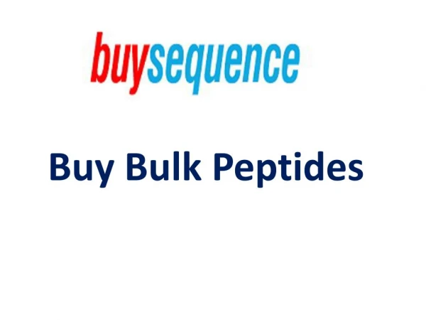 Buy bulk peptides