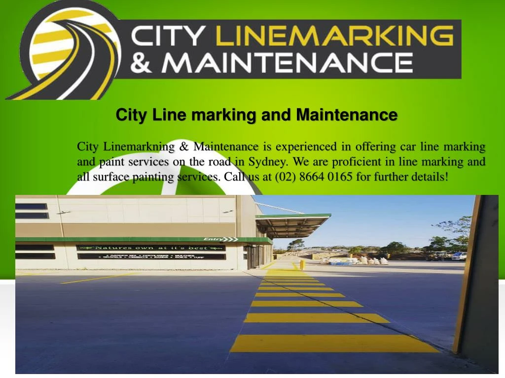 city line marking and maintenance