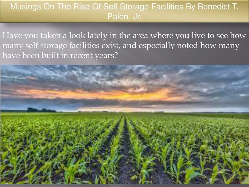 musings on the rise of self storage facilities