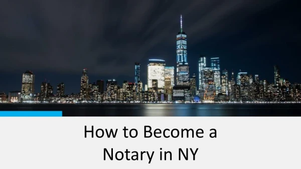 How to Become a Notary in NY