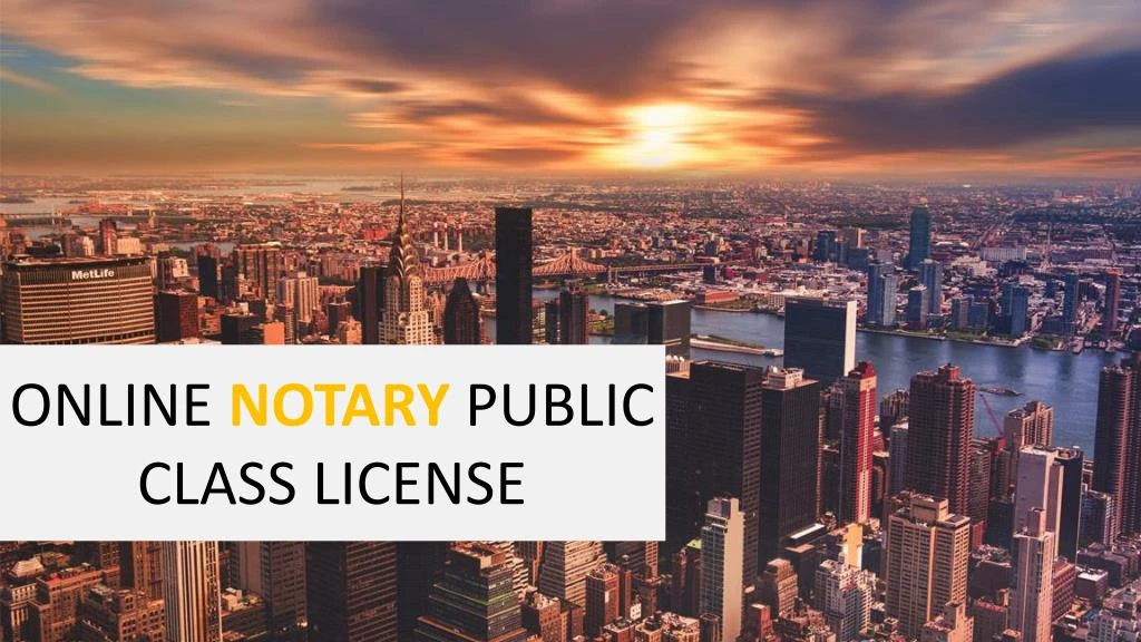 online notary public class license