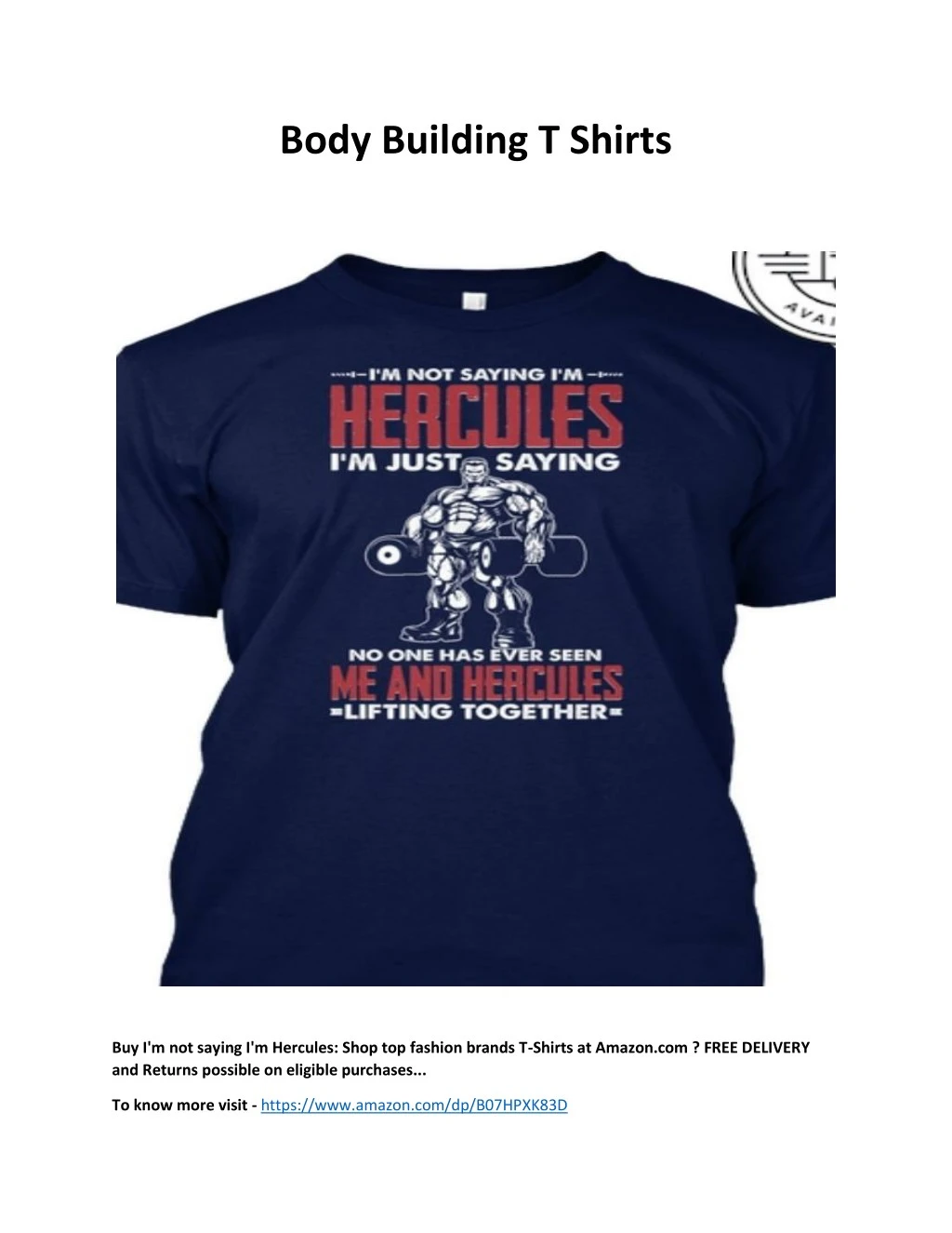 body building t shirts