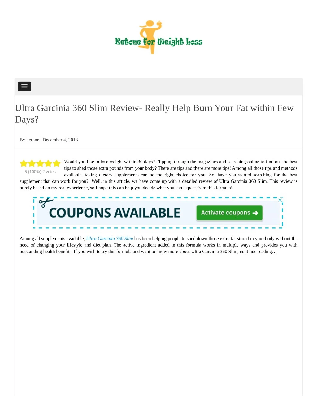 ultra garcinia 360 slim review really help burn