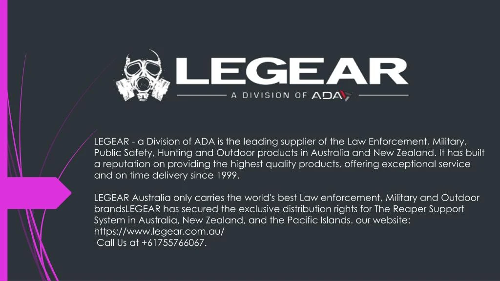 legear a division of ada is the leading supplier