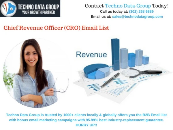 Chief Revenue Officer Email Lists | CRO Mailing Lists