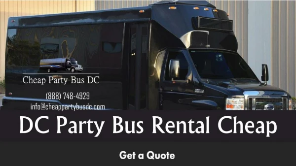 Cheap Party Bus DC Rentals