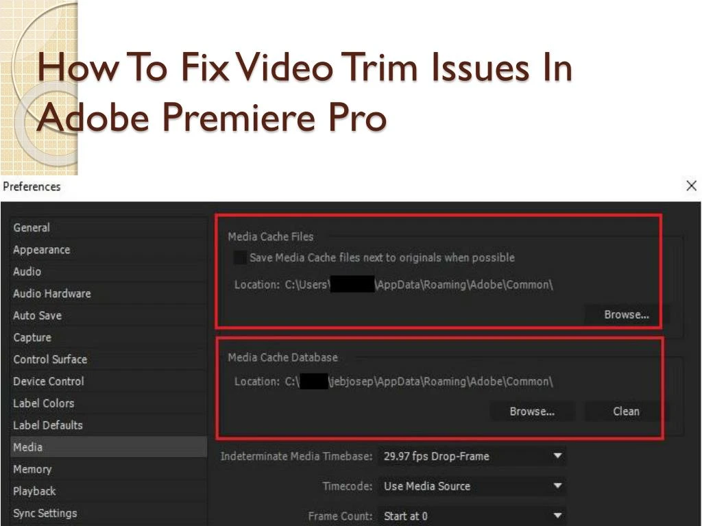 how to fix video trim issues in adobe premiere pro
