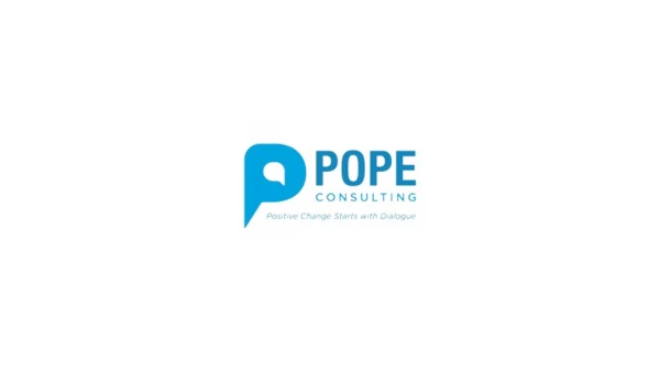Know how Pope Consulting helps you make a difference for Individuals and Organizations!