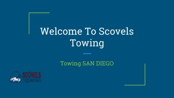 Towing SAN DIEGO | Scovelstowing