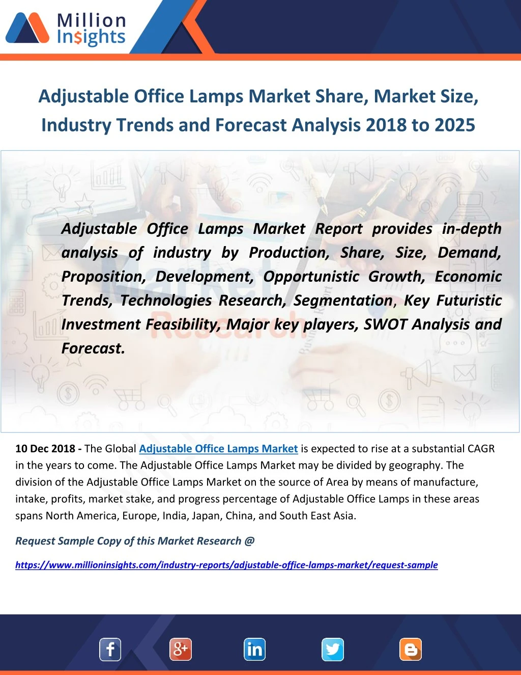 adjustable office lamps market share market size